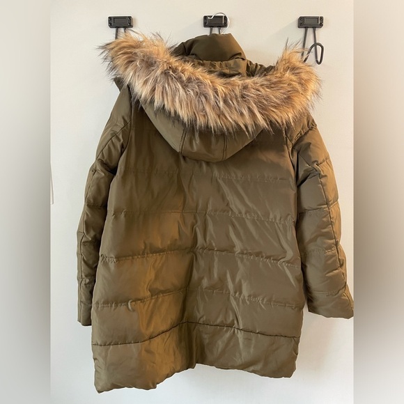 Marc New York by Andrew Marc, Olive green down filled jacket with hood, size Med - Picture 5 of 5